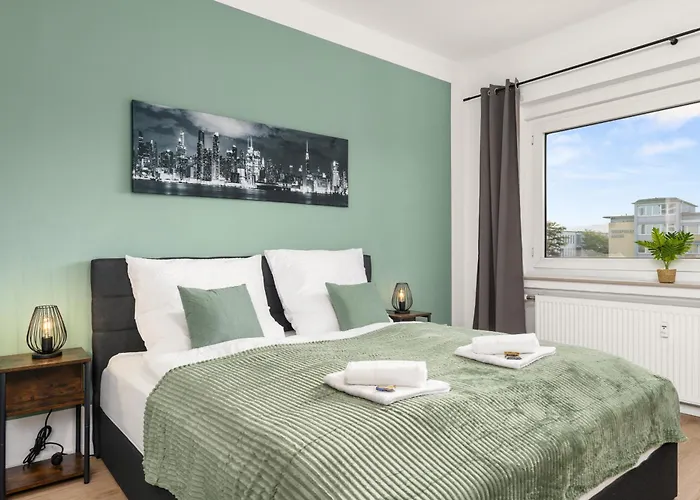 Apartment Homely-apartment Manhattanart, Zentral, Parkplatz, Billard,ps4, Dart, Balkon Bielefeld