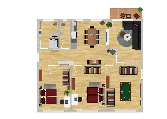 Homely-apartment Manhattanart, Zentral, Parkplatz, Billard,ps4, Dart, Balkon