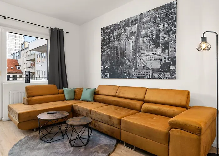 Homely-apartment Manhattanart, Zentral, Parkplatz, Billard,ps4, Dart, Balkon Apartment Bielefeld
