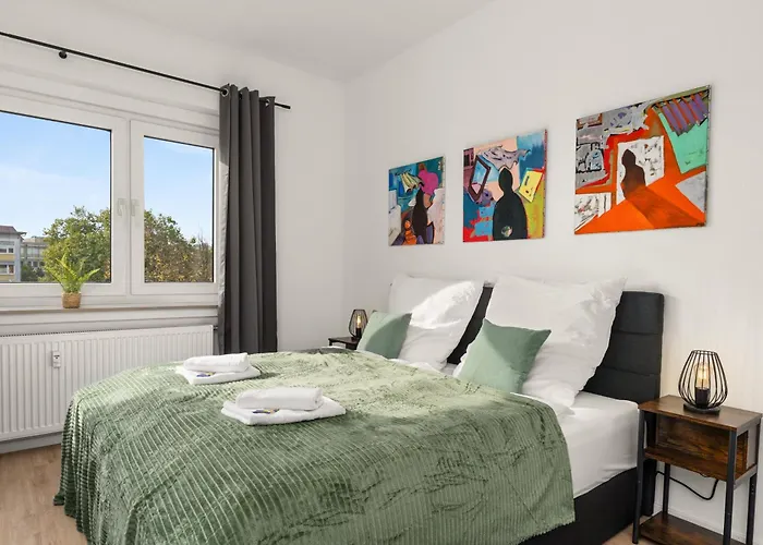 Homely-apartment Manhattanart, Zentral, Parkplatz, Billard,ps4, Dart, Balkon Apartment *