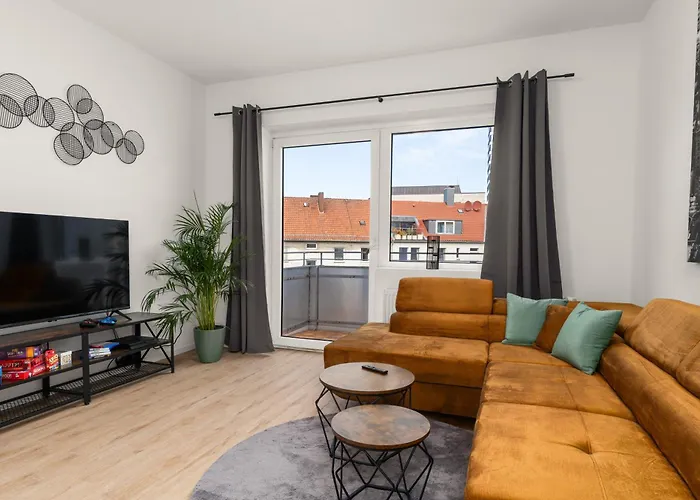 Homely-apartment Manhattanart, Zentral, Parkplatz, Billard,ps4, Dart, Balkon Apartment Bielefeld