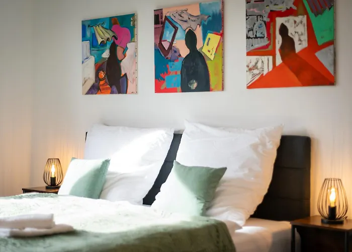 Homely-apartment Manhattanart, Zentral, Parkplatz, Billard,ps4, Dart, Balkon Apartment Bielefeld